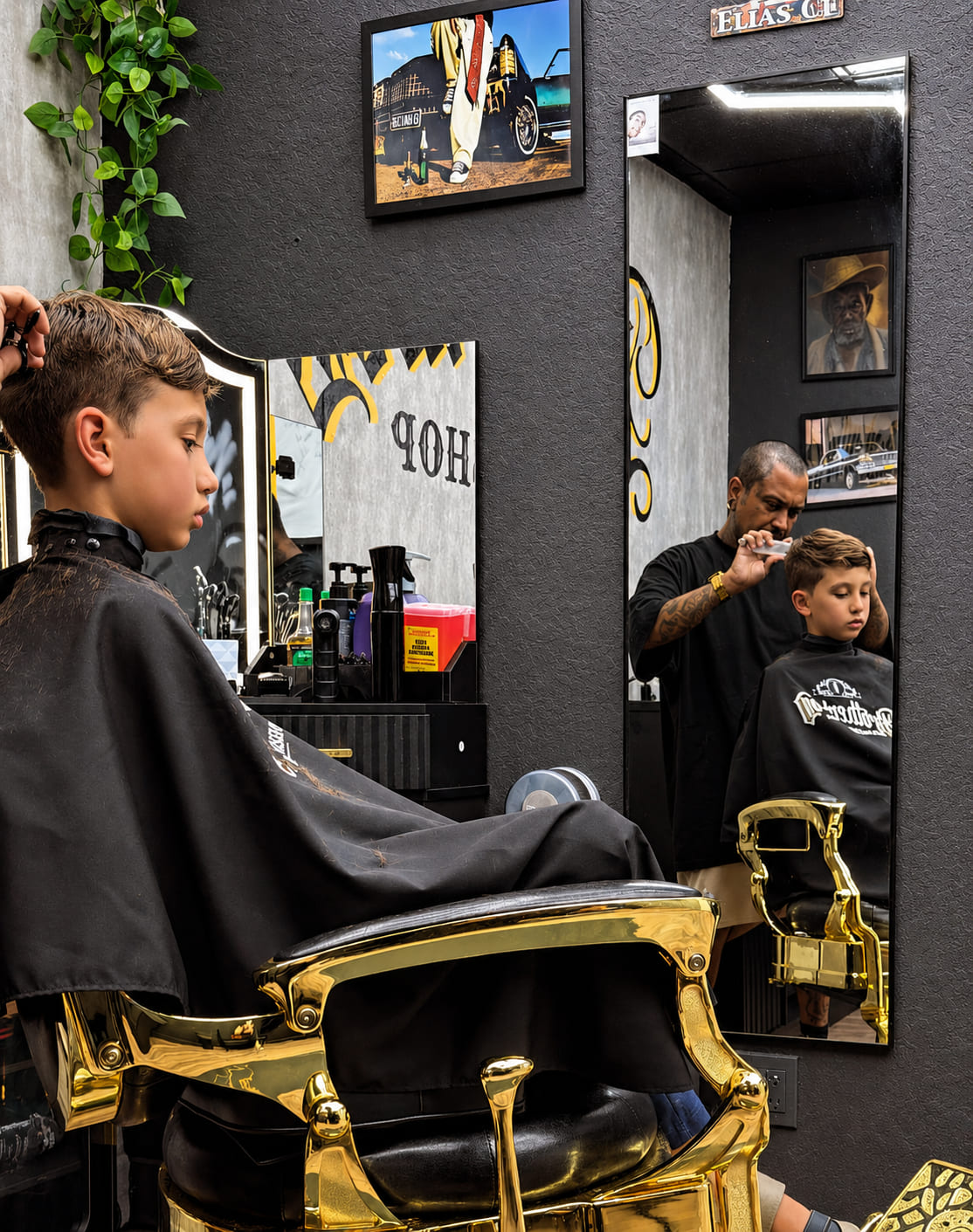 Private barber suite at Brotherhood Barbershop in Deerfield Beach